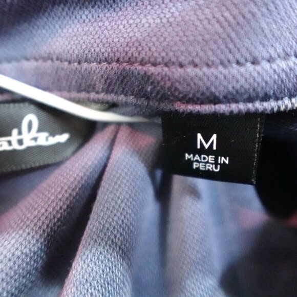 Travis Mathew Polo Shirt Medium Blue Floral All Over Navy-Marine Hawaii - Picture 4 of 8